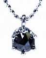NIVEA-K10ブラックダイヤペンダント0.3ct